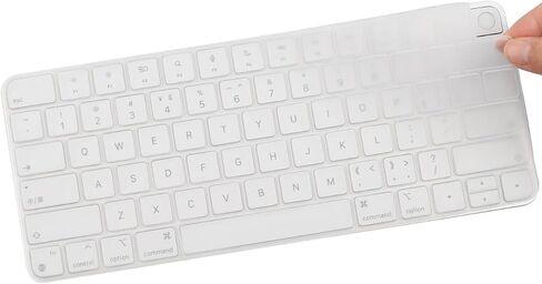 غطاء لوحة المفاتيح الجلد لعام 2023 2021 Apple IMAC 24 بوصة لوحة المفاتيح M3 M3 Chip ، Magic Keyboard MK293LL/A A2449 و MK2A3LL/A A2450 لوحة مفاتيح (Clear) in Saudi Arabia