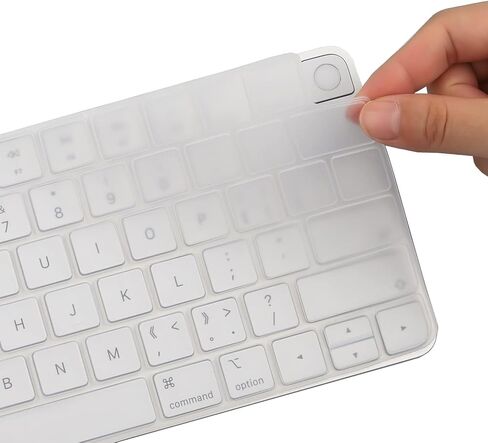 غطاء لوحة المفاتيح الجلد لعام 2023 2021 Apple IMAC 24 بوصة لوحة المفاتيح M3 M3 Chip ، Magic Keyboard MK293LL/A A2449 و MK2A3LL/A A2450 لوحة مفاتيح (Clear) in Saudi Arabia