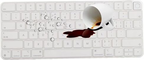 غطاء لوحة المفاتيح الجلد لعام 2023 2021 Apple IMAC 24 بوصة لوحة المفاتيح M3 M3 Chip ، Magic Keyboard MK293LL/A A2449 و MK2A3LL/A A2450 لوحة مفاتيح (Clear) in Saudi Arabia