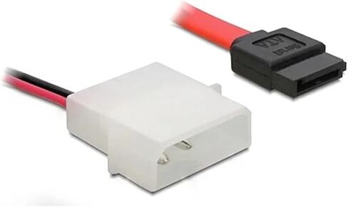 50 سم كابل Slimlinesata Slim Sata 7 + 6 13pin إلى Sata 7pin + كابل محول بيانات الطاقة لمحركات الأقراص المضغوطة/DVD in Saudi Arabia