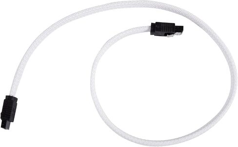 2pcs 50cm SATA 3.0 III SATA3 7PIN DATA CABLE 6GB/S SSD Cables HDD DATK CORD مع إصدار قسط من النايلون الأكمام (& r in Saudi Arabia