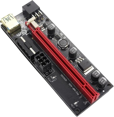 PCI-E Riser Card PCI Express X16 Cabo Riser VER009S for Video Card USB 3.0 Cable SATA to 6pin Power for Mining Miner in Saudi Arabia