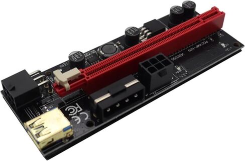 PCI-E Riser Card PCI Express X16 Cabo Riser VER009S for Video Card USB 3.0 Cable SATA to 6pin Power for Mining Miner in Saudi Arabia