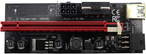PCI-E Riser Card PCI Express X16 Cabo Riser VER009S for Video Card USB 3.0 Cable SATA to 6pin Power for Mining Miner in Saudi Arabia