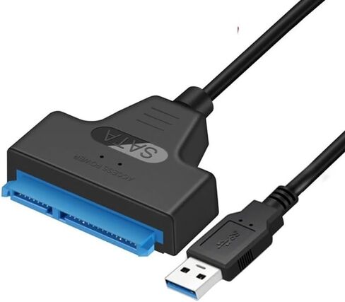 USB 3.0 to SATA Cable USB to SATA III Hard Drive Adapter UP to 6 Gbps for 2.5Inch External SSD HDD Hard Drive 22 Pin Sata III(USB3.0 Type-c 22cm) in Saudi Arabia