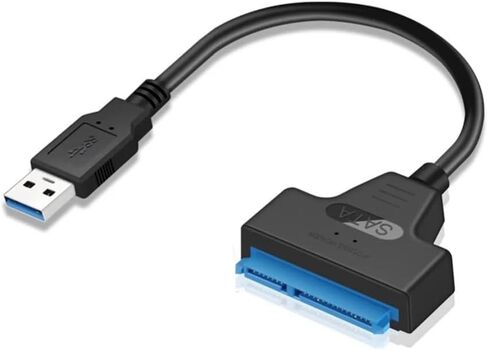 USB 3.0 to SATA Cable USB to SATA III Hard Drive Adapter UP to 6 Gbps for 2.5Inch External SSD HDD Hard Drive 22 Pin Sata III(USB3.0 Type-c 22cm) in Saudi Arabia