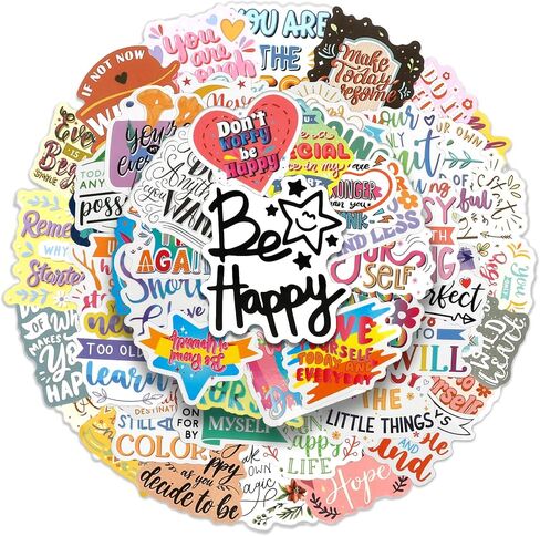Motivational Stickers, 200pcs Inspirational Stickers for Water Bottles, Positive Affirmation Sticker for Journaling Scrapbooking, Waterproof Vinyl Laptop Quote Sticker for Adults Teens Women in Saudi Arabia