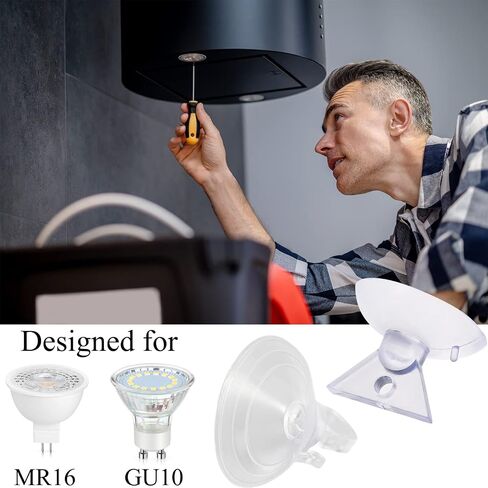 Light Bulb Changer Suction Cup Light Bulb Removal Tool 2 Size Bulb Remover MR16 GU10 Lamp Changer Head for Halogen Mini Track Lights and Range Hood(6PCS) in Kuwait