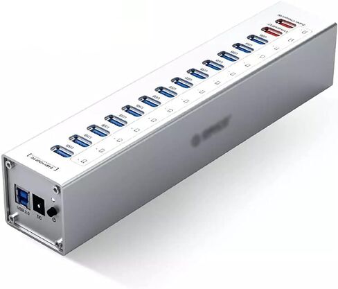 الألومنيوم 13 PORT Multi USB3.0 FLITITTER مع ميناء الطاقة المستقل 12V/5A 2 in Saudi Arabia