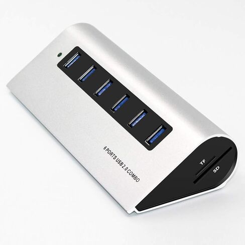 6 منفذ USB3.0 HUB نقطة واحدة ستة USB2.0/3.0 بطاقة الالتحام بطاقة الكمبيوتر كمبيوتر الكمبيوتر المحمول U Disk Multi-Port (اللون: الذهب) (أبيض) in Saudi Arabia