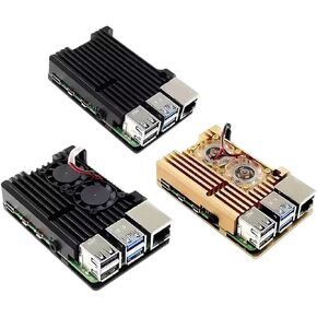 PI 4 3 B 3B Plus ALUMINIM مع حاوية قذيفة المعادن المزدوجة للتبريد لنموذج RPI 4 3 in Kuwait