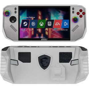 حالة وقائية لـ MSI Handheld Claw 8 AI+ A2VM Polar Tempest Edition فقط ، تغطية القبضة TPU الإكسسوارات مع قبضة و Kickstand من أجل MSI Claw 8 Polar Tempest (White) in Kuwait