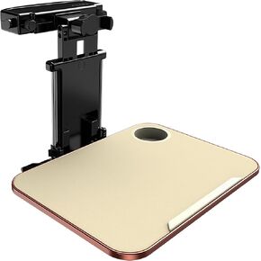 Car Desk for Laptop for Porsche Macan Turbo 2019-2024, Foldable Back Seat Tray Table, Multifunctional Tablet Holder Stand, Vehicles Cup Mount Desk Organizer, Car Accessories,Red-pad Holder in Kuwait