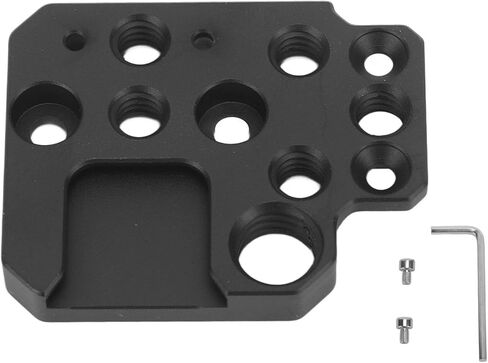 Quick Release Plate, with 1/4 3/8 Inch Holes Cold Shoe Interface Aluminum Alloy Camera Stabilizer Expansion Mounting Base for Ronin S, SC, RS2, RS3 Stabilizer in Saudi Arabia