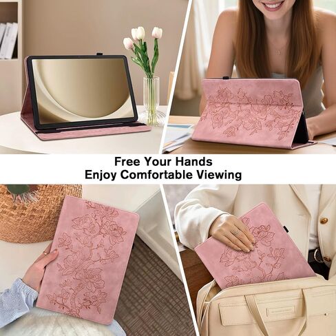 Case for iPad 9th Generation (2021) / 8th Generation (2020) / 7th Gen (2019) 10.2 Inch, Auto Wake/Sleep Slim PU Leather Folio Cover with Multi-Angle Stand and Pen Holder, Pink in Saudi Arabia