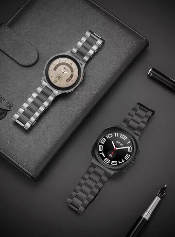 العصابات المعدنية لـ Galaxy Watch 8 Classic Band 46mm/Samung Galaxy Watch 8 40mm/44mm 2025 ، واحدة نقرة واحدة in Saudi Arabia