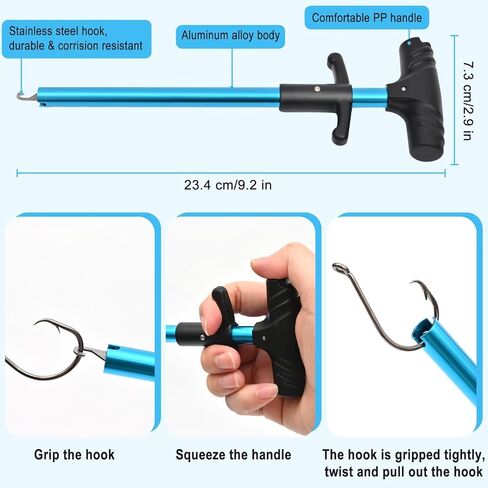 50Pcs Circle Hooks with Fishing Hook Remover, Super Sharp and Offset Catfish Octopus Circle Hooks for Saltwater and Freshwater, Nickel Coated High Carbon Steel, Sizes #1-8/0 in Saudi Arabia