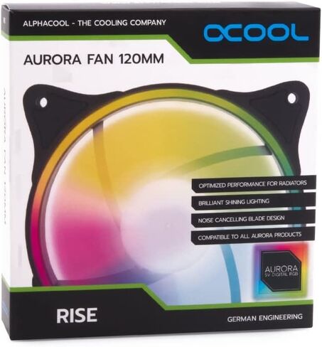 Alphacool Rise Aurora 120mm Fan, Digital RGB in Saudi Arabia