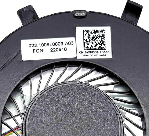 أفضل بُعل من مروحة تبريد وحدة المعالجة المركزية الجديدة لـ Dell Inspiron 7380 (8th Gen Intel Processor) ، P/N: CN-0W8DC0 ، 0W8DC0 in Saudi Arabia