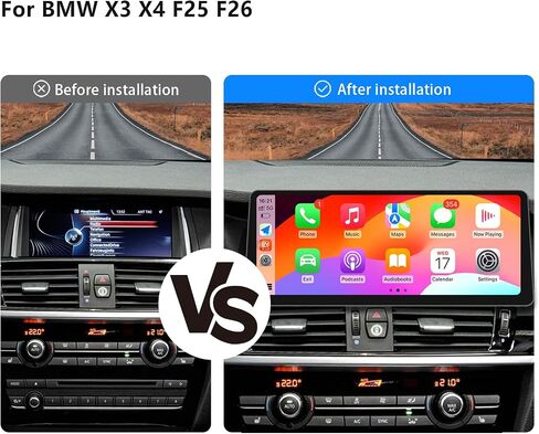 Ultra Narrow 12.3-inch 1920 * 720 Car Radio for BMW X3 F25 X4 F26 NBT Carplay Android Auto Multimedia Audio Stereo Upgrade Touch Screen Bluetooth(Linux NBT System) in Kuwait