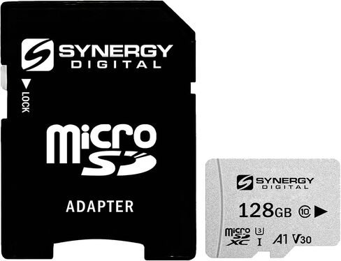 Synergy Digital 128GB Micro SDXC Secure UHS -I بطاقات الذاكرة ، متوافقة مع Samsung Galaxy Tab A 8.0 Tablet - Class 10 ، U3 ، 100MB/S ، 300 Series - Pack of 3 in Saudi Arabia