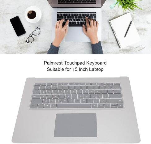 Replacement Upper Case Palmrest for 3 4 5 1873 15 in Series Laptop Backlight Keyboard Assembly with Touch pad, Laptop Upper Case Palmrest Keyboard Assembly (Black) in Saudi Arabia