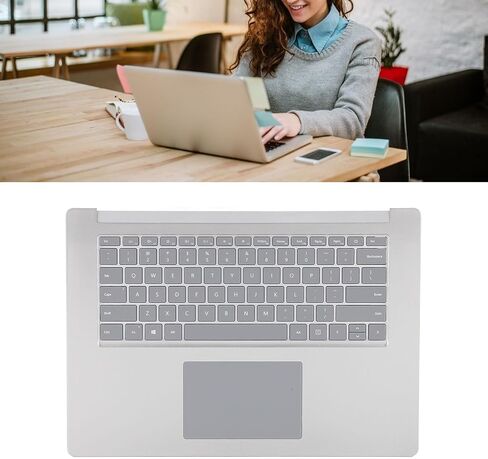 Replacement Upper Case Palmrest for 3 4 5 1873 15 in Series Laptop Backlight Keyboard Assembly with Touch pad, Laptop Upper Case Palmrest Keyboard Assembly (Black) in Saudi Arabia