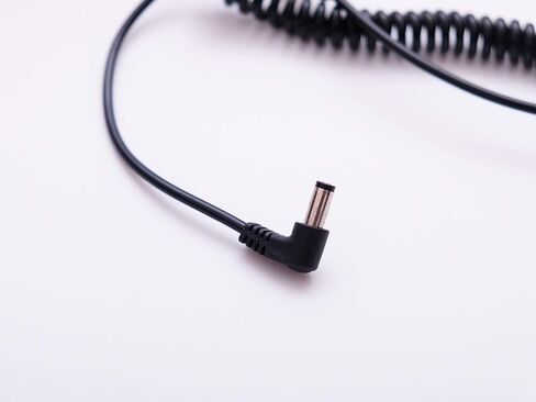 DC Angled 5.5/2.5mm Power Cable Coiled Cable for BMPCC 4K Blackmagic Pocket Cinema Camera, weipu 2pin in Kuwait