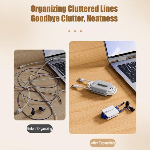 2PCS Cord Management Cover,Effortless Management for Appliance Cord Organizer,Small in Saudi Arabia