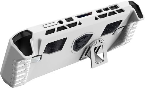 حالة وقائية لـ MSI Handheld Claw 8 AI+ A2VM Polar Tempest Edition فقط ، تغطية القبضة TPU الإكسسوارات مع قبضة و Kickstand من أجل MSI Claw 8 Polar Tempest (White) in Kuwait