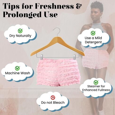 Malco Modes Booty Boy Short Bloomers for Lolita Clothes | Pink Large Ruffle Booty Shorts for Womens Dresses in Saudi Arabia