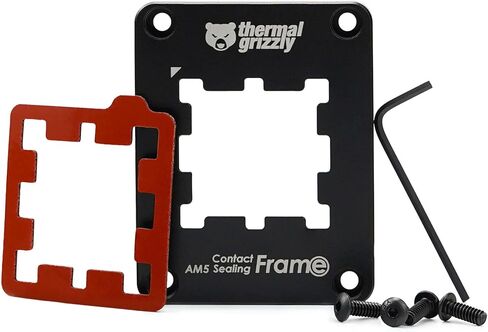 Alphacool Core 1 CPU Water Block and Thermal Grizzly AM5 Contact Sealing Frame Bundle, Black in Saudi Arabia