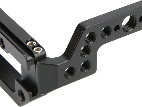 DENASH CAMERA CAGE RABBIT CAGE ، سبيكة الألومنيوم المصنعة CNC لكاميرا SLR ، قفص الأرانب ، المقاومة ، جوفاء أسود مع مفتاح سداسي لأضواء الفيديو من أجل in Saudi Arabia
