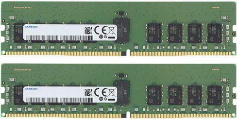 حزمة ذاكرة Samsung مع 32 جيجابايت (2 × 16 جيجابايت) DDR4 PC4-21300 2666MHz ذاكرة متوافقة مع HP Proliant ML30 G9 ، ML30 G10 ، DL20 G9 ، DL20 G10 ، Microserver G10 خوادم in Kuwait