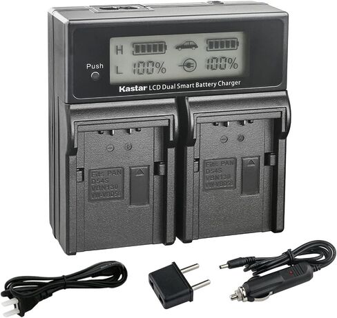 KASTAR AC LCD شاحن سريع سريع متوافق مع بطارية Panasonic DMW-BLK22 ليثيوم أيون ، شاحن بطارية Panasonic DMW-BTC15 ، كاميرا رقمية Panasonic Lumix DC-S5 DC-S5KK بدون مرآة in Saudi Arabia