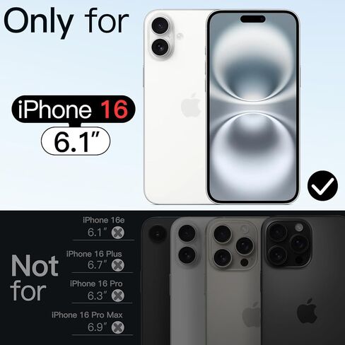 Jetech Iridescent Case لـ iPhone 16 Pro Max 6.9 بوصة مع زر التحكم في الكاميرا ، متوافق مع Magsafe ، وتصميم فريد وجمالي لطيف ، وغطاء شفاف ملون (قزحية) in Kuwait