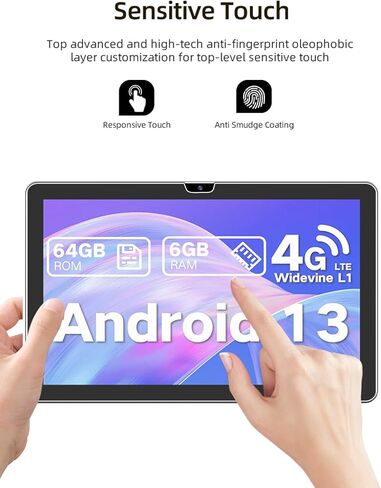 بالنسبة إلى Nintaus AP32 Android 13 Octa-Core Tablet 10.1 بوصة 2024 واقي الشاشة ، Wuniak Heriak Glass Film Anti-Scratch High Touch Sensitivity ، 2 Pack in Kuwait