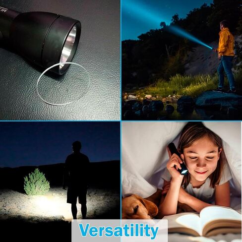 HQRP Glass Lens استبدال مصابيح Maglite C أو D Cell Cell Frganing ، 52 × 2 مم ، عدسة زجاجية D مقسّمة ومقاومة للتشويش ، فائقة ، حزمة واحدة in Saudi Arabia