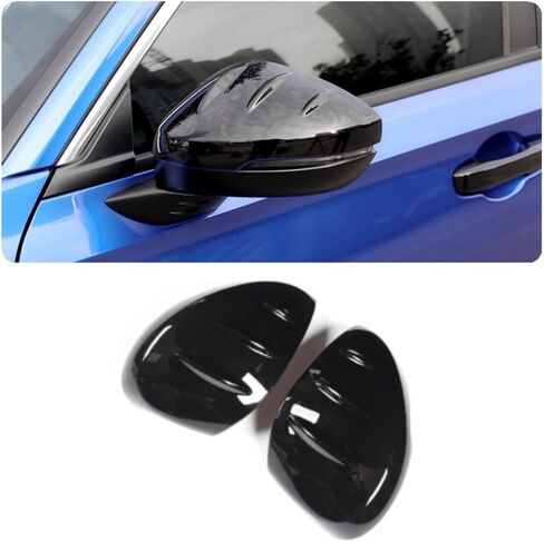 غطاء هوائي زعانف القرش لـ Honda 11th Civic Extrid Decoration Cover Cover Cover Cover مع 2022 2023 2024 2025 Civic (Black Glossy) in Kuwait