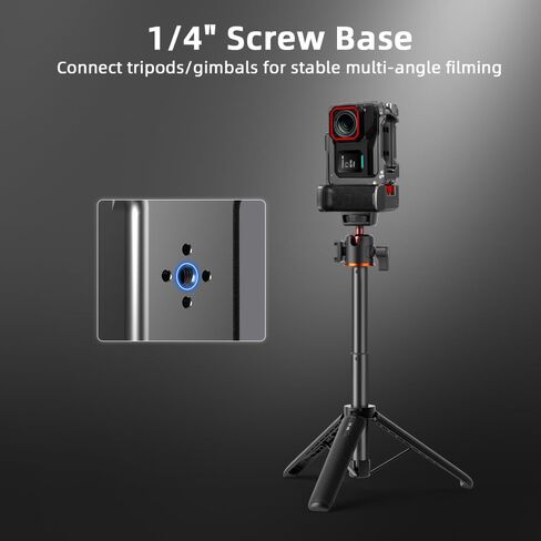 Camera Grip Holder Set,Camera cage Set for Insta360 Ace Pro2/Ace Pro with Shutter Button,Lens Cap, Strap in Saudi Arabia