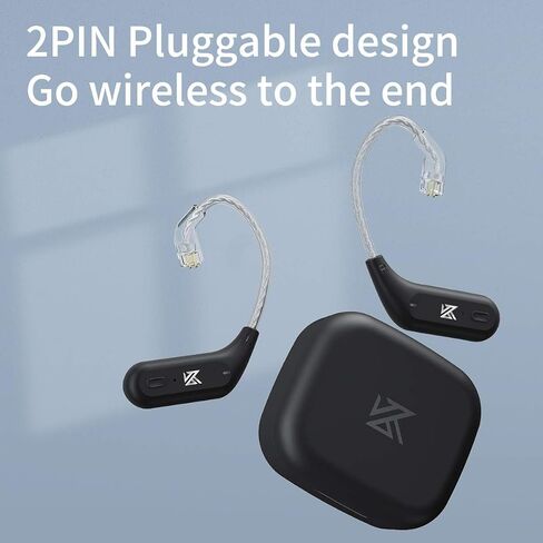 AZ09 PRO Bluetooth Ear Hook Wireless Accessories Bluetooth Adapter Headphones Suitable for KZ Zas Zax ZS10 Pro and Other 0.78 0.78mm 2Pin C-pin Headphones in Saudi Arabia