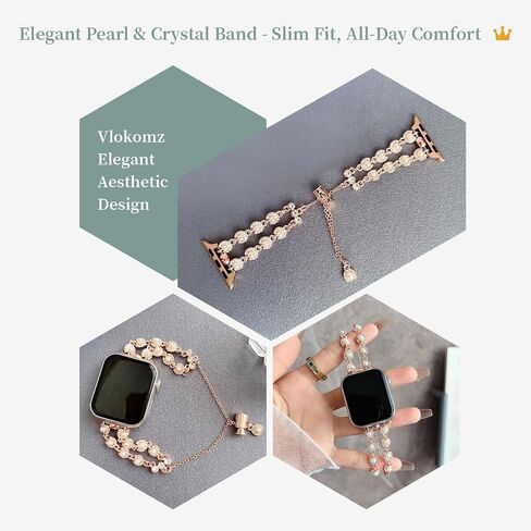 Bling Band Compatible with Apple Watch 38mm 40mm 41mm 49mm 45mm 44mm 42mm Rhinestone Metal Jewelry Watch Strap for Ultra/Series SE10 9 8 7 6 5 4 3 2 1 Dressy Bracelet for Women in Saudi Arabia
