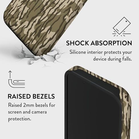 للحصول على قضية iPhone 17 Pro Max ، قضية هاتف Camo Camouflage لفتاة النساء يا فتى الرجال ، Hybrid 2 طبقات قذيفة الصلابة in Kuwait