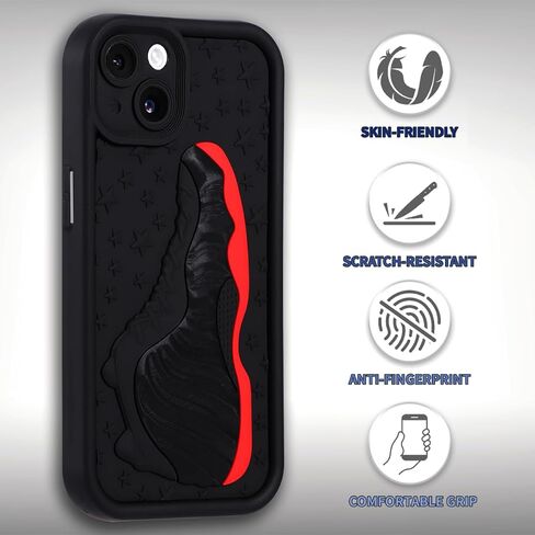 Cool Sneaker Phone Case for iPhone 16e Case for Boys Men Sports Shoes Shockproof Street Aesthetic Designer Cases Compatible with iPhone 16e in Saudi Arabia