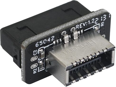 73S Motherboard USB3.019P 20P إلى النوع E 90 درجة محول الهيكل الأمامي توصيل TYPEC في محول اللوحة الأمامية المنفذ in Kuwait