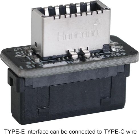 73S Motherboard USB3.019P 20P إلى النوع E 90 درجة محول الهيكل الأمامي توصيل TYPEC في محول اللوحة الأمامية المنفذ in Kuwait