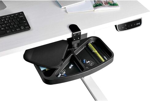 Tripp Lite Under Desk Storage Tray Clamp-On Storage Tray W Mouse Pad ، Wrist Rest-Office Desk Organizer 360 Debivel 5 Andress Ordranty (DMUDSC) in Saudi Arabia