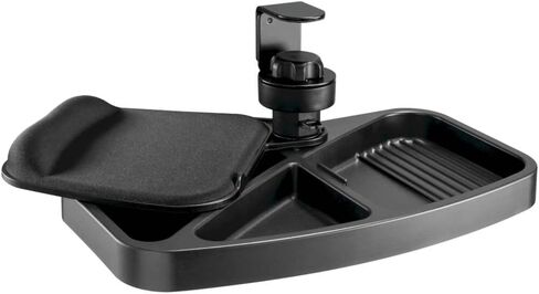 Tripp Lite Under Desk Storage Tray Clamp-On Storage Tray W Mouse Pad ، Wrist Rest-Office Desk Organizer 360 Debivel 5 Andress Ordranty (DMUDSC) in Saudi Arabia
