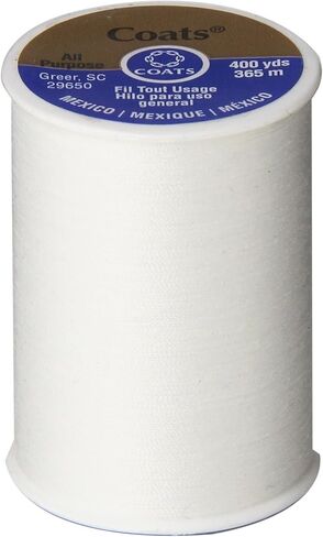 COATS Dual Duty All-Purpose Thread, 400 Yards/1 Spool of Yarn, Black in Kuwait