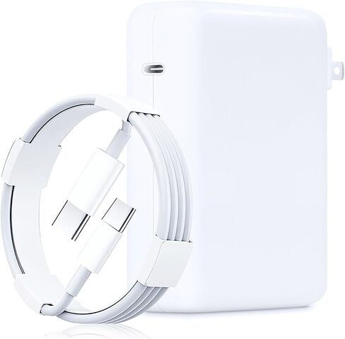 96W USB C Fast Charger Power Adapter متوافق مع كتاب MAC الجديد AIR 13 بوصة MACBOOK PRO 16 "2021 2020 2019 ، شمل 6.6 قدم كابل USB C. in Kuwait